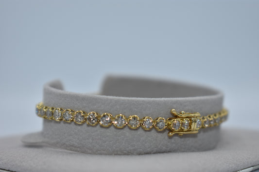 Bracelet 5.00 ct Diamond and 18K yellow gold