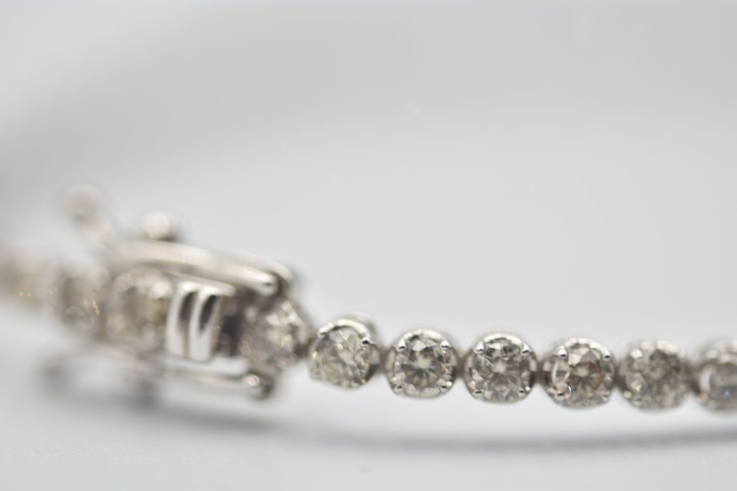 Bracelet White Gold 14K 3.00CT Natural Diamond